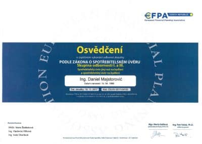 Spotřebitelský úvěr Daniel Majstorović